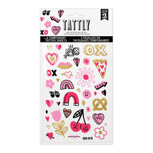 Golden Hearts Tattoo Sheet